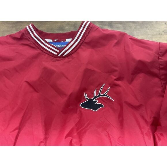 Boathouse Sports Mens Medium Red White Deer Hunting Windbreaker Jacket - Picture 5 of 12